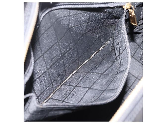 Céline Bolso de mano CELINE Cuero charol Negro Oro Auth bs37452 Dorado - vista 23