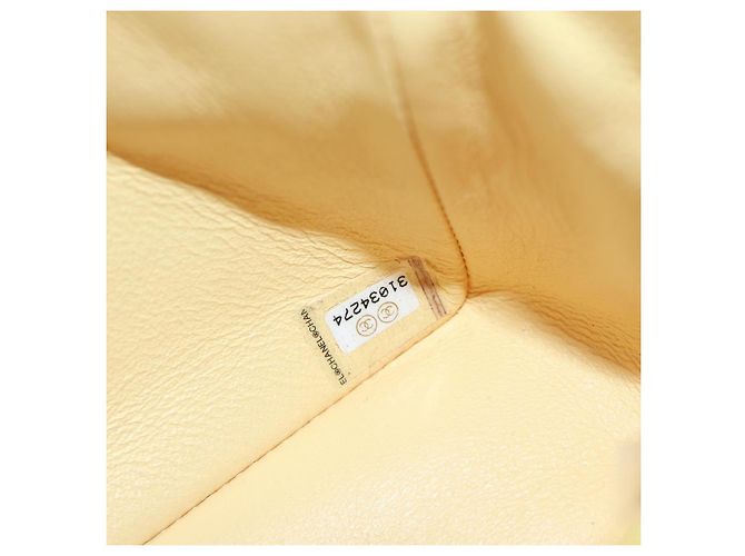 Bolso de hombro CHANEL Mini Matelasse con cadena en Tweed Yellow Gold CC Auth BA16205SM Amarillo - vista 10