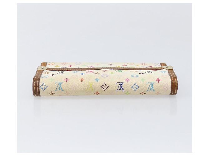 LOUIS VUITTON Cartera Larga Monogram Multicolor Set de 2 Blanca LV Auth BA16225 Blanco - vista 14