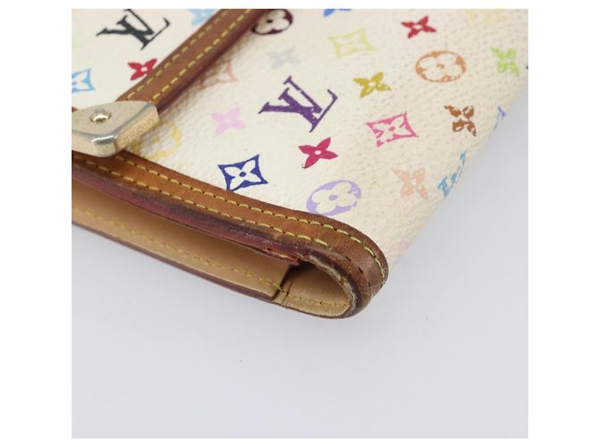 LOUIS VUITTON Cartera Larga Monogram Multicolor Set de 2 Blanca LV Auth BA16225 Blanco - vista 16