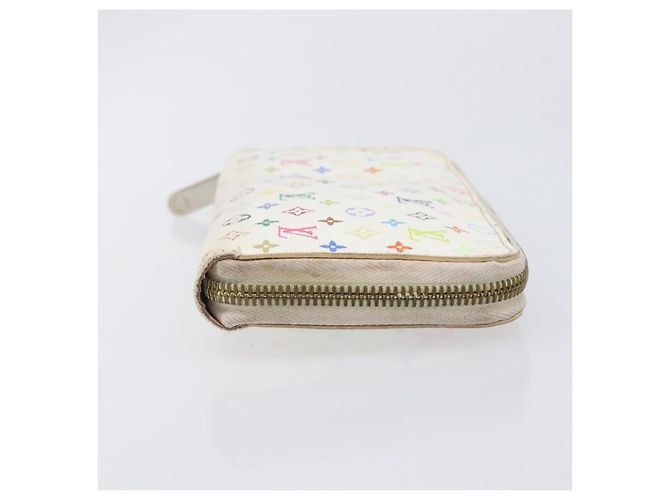 LOUIS VUITTON Cartera Larga Monogram Multicolor Set de 2 Blanca LV Auth BA16225 Blanco - vista 4