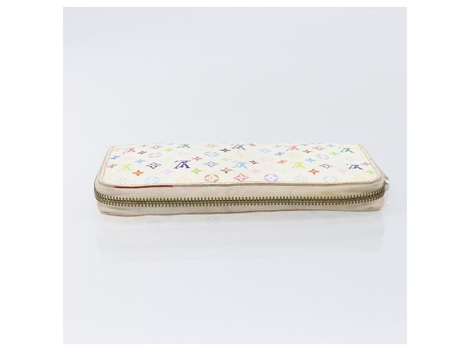 LOUIS VUITTON Cartera Larga Monogram Multicolor Set de 2 Blanca LV Auth BA16225 Blanco - vista 5