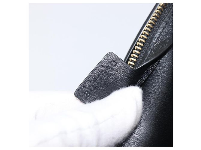 Bolsa de Ombro BURBERRY em Couro Preto e Dourado Auth BA16116A - vista 11