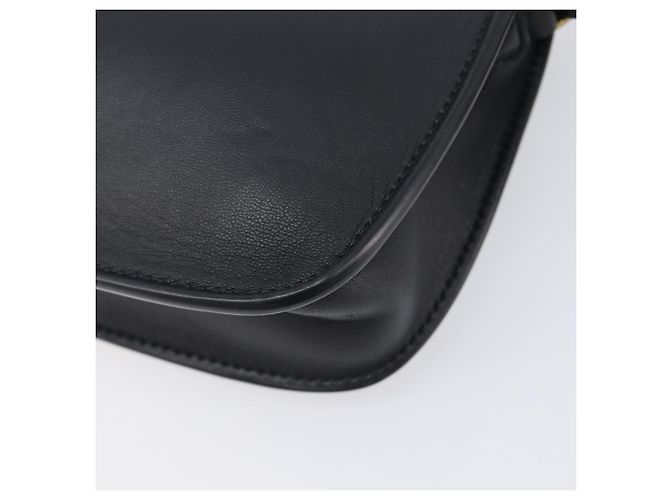 Bolsa de Ombro BURBERRY em Couro Preto e Dourado Auth BA16116A - vista 17