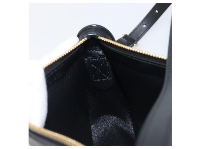Bolsa de Ombro BURBERRY em Couro Preto e Dourado Auth BA16116A - vista 23