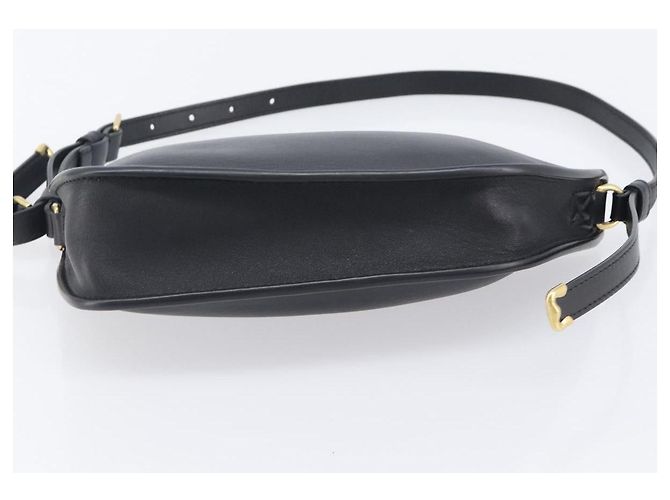 Bolsa de Ombro BURBERRY em Couro Preto e Dourado Auth BA16116A - vista 5