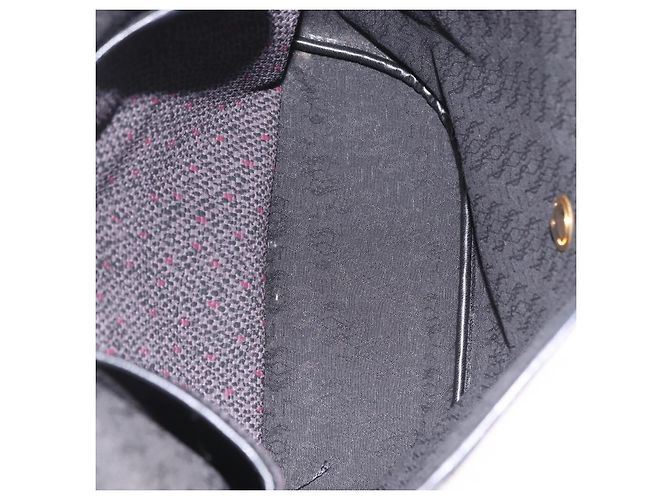 Autre Marque Borsa a tracolla Saint Laurent Canvas Black Gold Tone Auth ka6508 Nero - vista 12