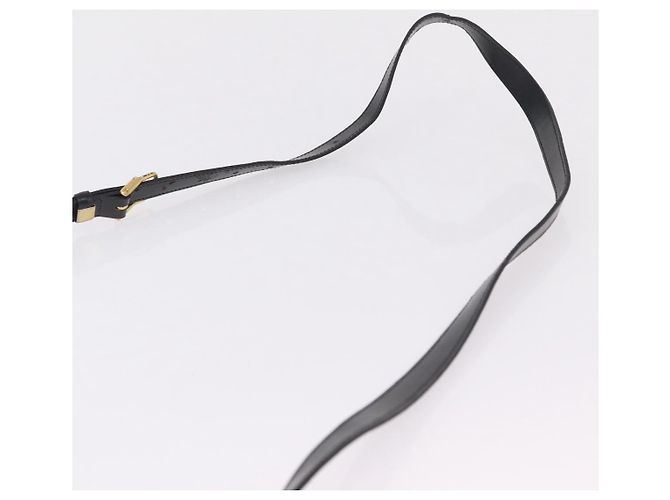 Autre Marque Borsa a tracolla Saint Laurent Canvas Black Gold Tone Auth ka6508 Nero - vista 15