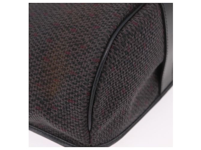 Autre Marque Borsa a tracolla Saint Laurent Canvas Black Gold Tone Auth ka6508 Nero - vista 17