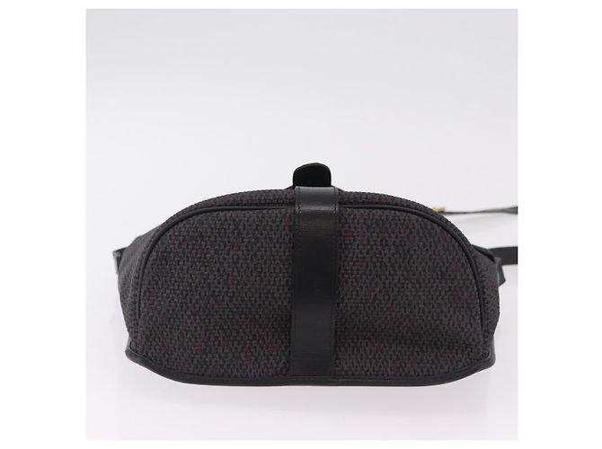 Autre Marque Borsa a tracolla Saint Laurent Canvas Black Gold Tone Auth ka6508 Nero - vista 7