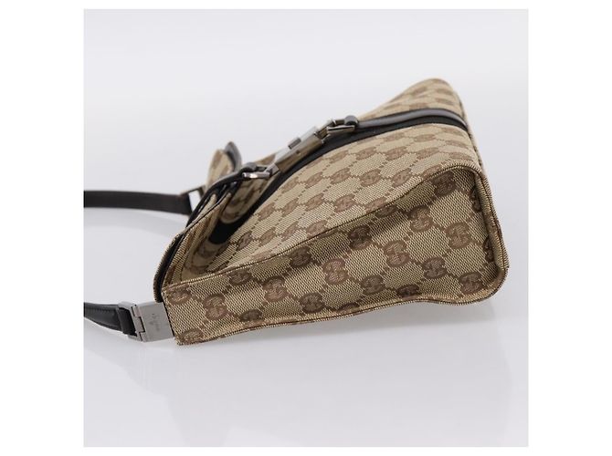 Borsa a tracolla GUCCI GG Canvas Jackie Beige Silver 001 3734 Auth ep16380V Argento - vista 3