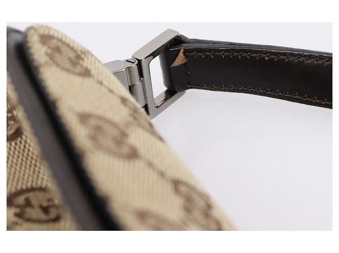 Borsa a tracolla GUCCI GG Canvas Jackie Beige Silver 001 3734 Auth ep16380V Argento - vista 8