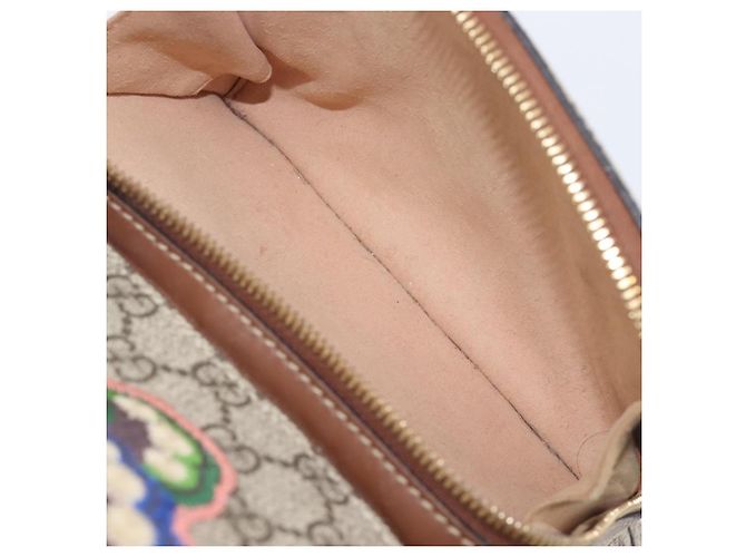 Zaino GUCCI GG Supreme Web Sherry Line PVC Beige Gold 427042 Auth ep16166A - vista 27
