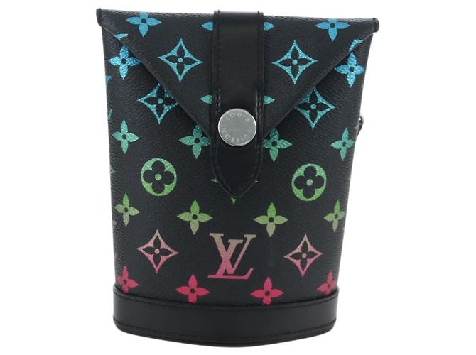 LOUIS VUITTON Monogram Gradient Envelope Pouch Black M13906 LV Auth LN216SM - view 13