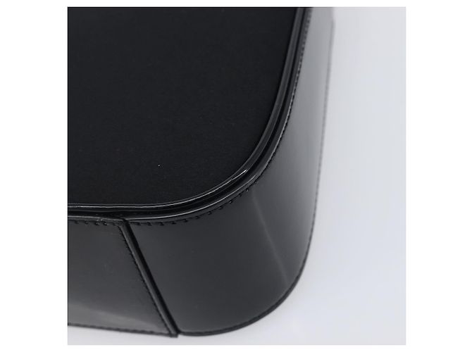 Autre Marque Saint Laurent LE 5A 7 Mini Hand Bag Smooth Calf Skin Black Gold Auth ka6389M Nero D'oro - vista 15