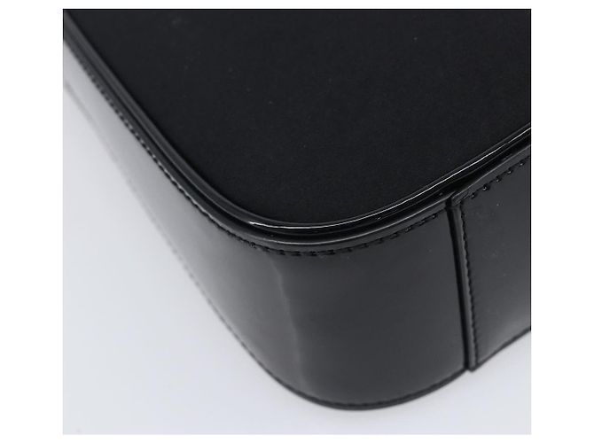 Autre Marque Saint Laurent LE 5A 7 Mini Hand Bag Smooth Calf Skin Black Gold Auth ka6389M Nero D'oro - vista 16