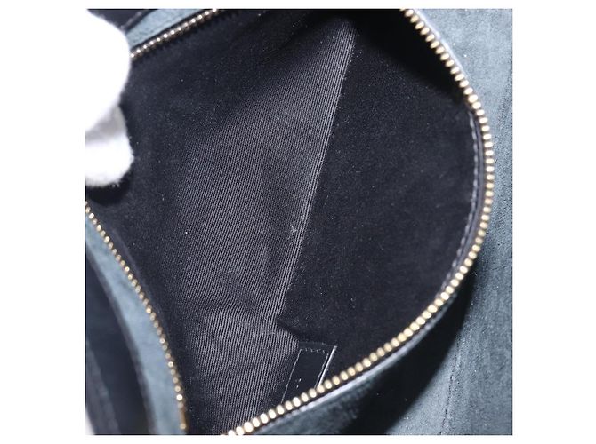Autre Marque Saint Laurent LE 5A 7 Mini Hand Bag Smooth Calf Skin Black Gold Auth ka6389M Nero D'oro - vista 22