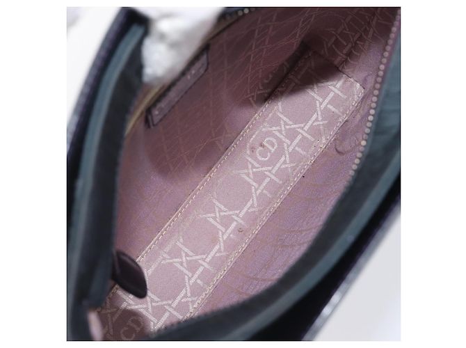 Borsa Christian Dior Pelle verniciata Viola Argento Auth bs37482 - vista 24