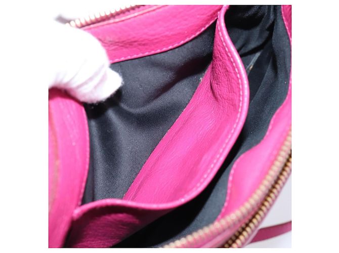 Borsa a tracolla Miu Miu in pelle rosa e oro Auth 206869A D'oro - vista 21