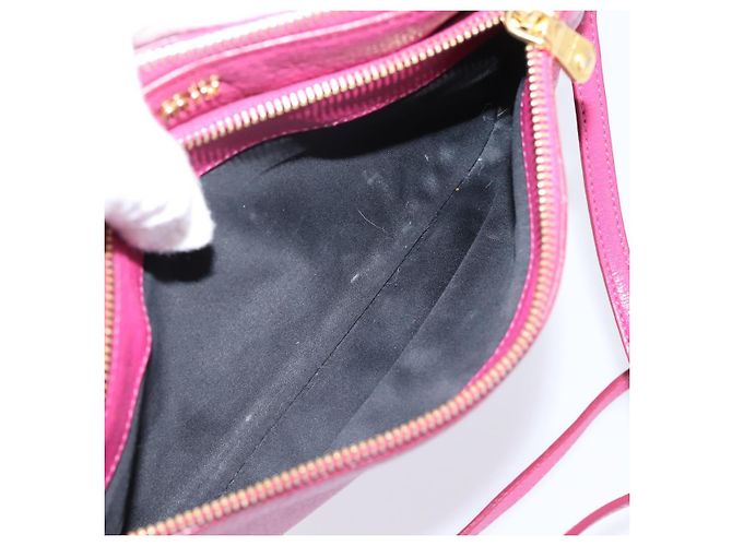 Borsa a tracolla Miu Miu in pelle rosa e oro Auth 206869A D'oro - vista 22