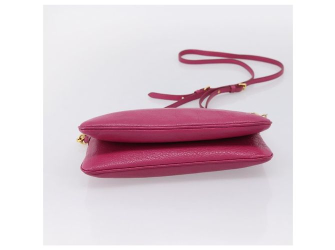 Borsa a tracolla Miu Miu in pelle rosa e oro Auth 206869A D'oro - vista 5