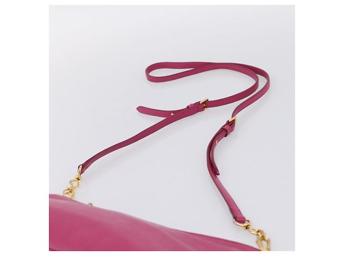 Borsa a tracolla Miu Miu in pelle rosa e oro Auth 206869A D'oro - vista 8