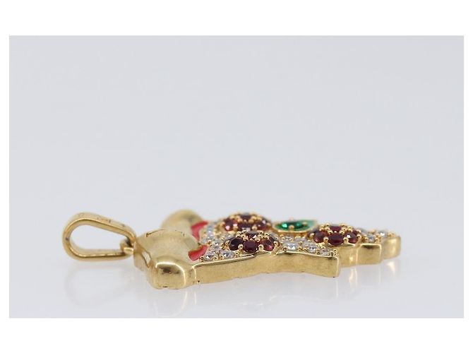 LOUIS VUITTON LV Pizza Medium Charm Metal Gold M03128 LV Auth 206673M D'oro - vista 15