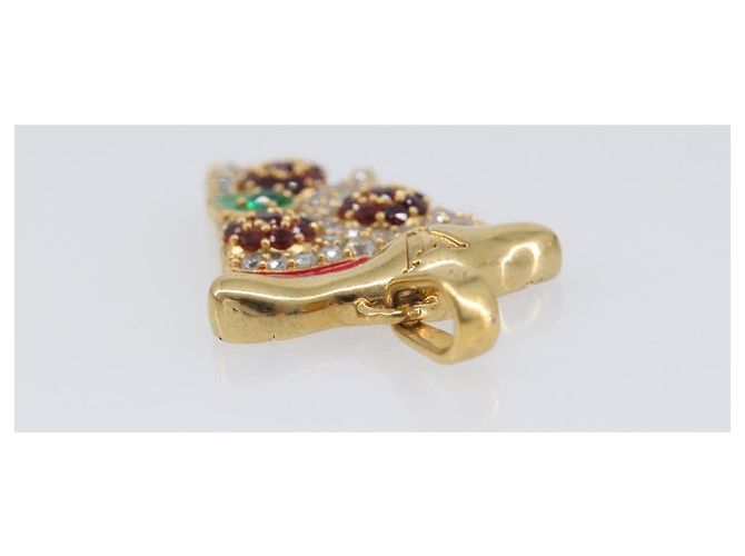 LOUIS VUITTON LV Pizza Medium Charm Metal Gold M03128 LV Auth 206673M D'oro - vista 16