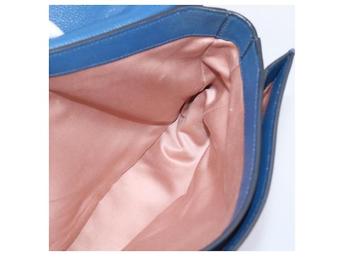 Borsa a mano Miu Miu Madras in pelle 2way Navy tono oro Auth LN072A Blu navy - vista 23