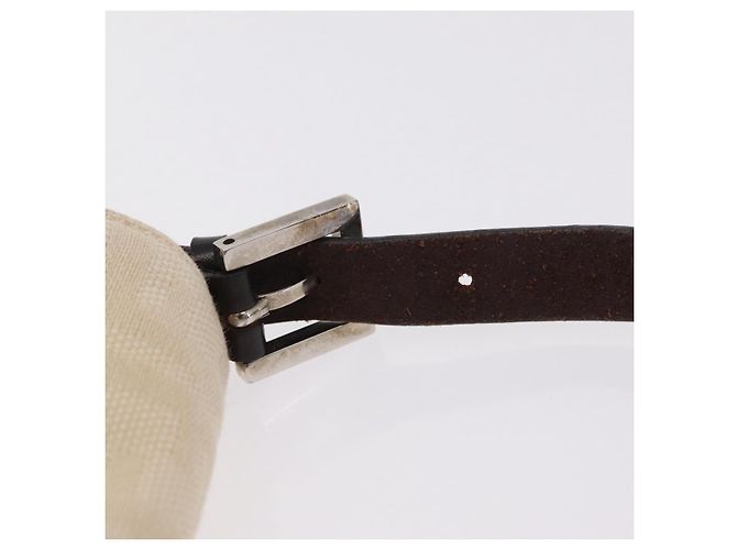 Sac à épaule FENDI Zucca Canvas Mamma Baguette Ivory Silver Auth 205920 Argenté Écru - vue 17