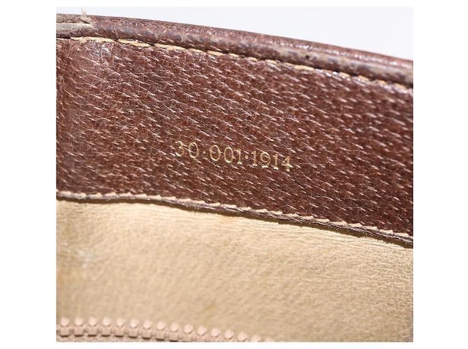 Borsa a Tracolla GUCCI GG Supreme PVC Beige Tono Oro 30 001 1914 Auth ka6521 - vista 12
