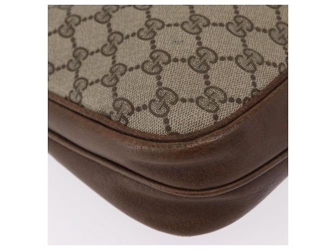Borsa a Tracolla GUCCI GG Supreme PVC Beige Tono Oro 30 001 1914 Auth ka6521 - vista 18