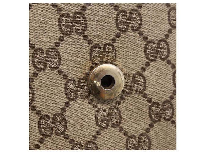 Borsa a Tracolla GUCCI GG Supreme PVC Beige Tono Oro 30 001 1914 Auth ka6521 - vista 21