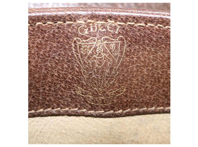 Borsa a Tracolla GUCCI GG Supreme PVC Beige Tono Oro 30 001 1914 Auth ka6521 - vista 22