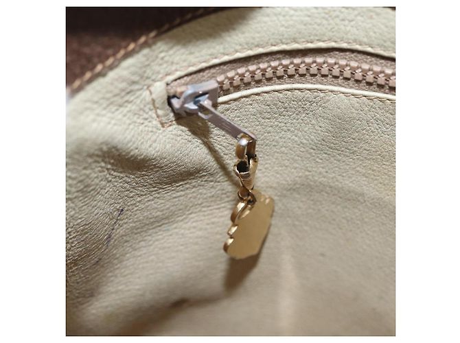 Borsa a Tracolla GUCCI GG Supreme PVC Beige Tono Oro 30 001 1914 Auth ka6521 - vista 25