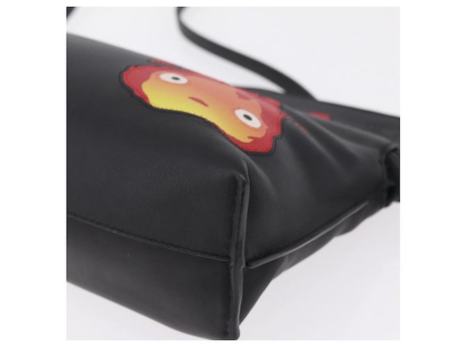 LOEWE Studio Ghibli Flamenco Mini Calcifer Howl's Leather Auth 167763SM Nero D'oro - vista 16