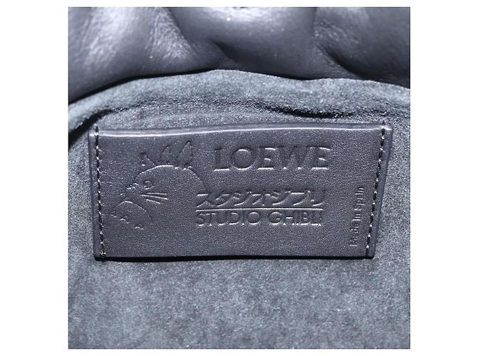 LOEWE Studio Ghibli Flamenco Mini Calcifer Howl's Leather Auth 167763SM Nero D'oro - vista 22