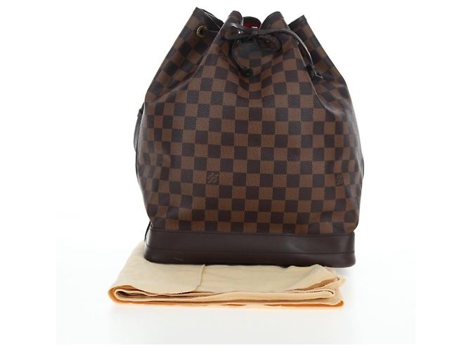 LOUIS VUITTON Damier Ebene Noe Shoulder Bag SPO N42229 LV Auth 206623SAV Damier ebène - vue 12