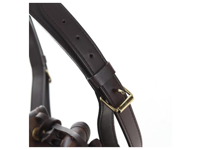 LOUIS VUITTON Damier Ebene Noe Shoulder Bag SPO N42229 LV Auth 206623SAV Damier ebène - vue 16