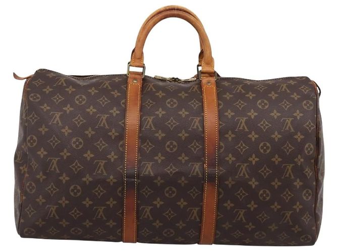 LOUIS VUITTON Monogram Keepall 50 Boston Bag M41426 LV Auth 205114 Monograma - vista 2