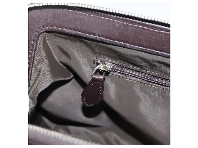 Bolso de mano Christian Dior Trotter Canvas Romantic PVC Brown Silver Auth ep16550V Castaño Plata - vista 21