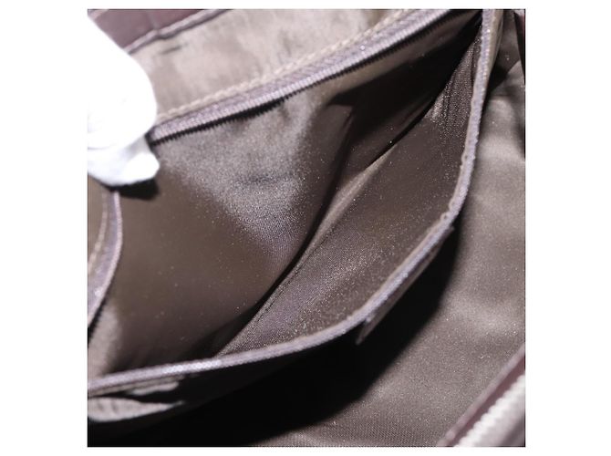 Bolso de mano Christian Dior Trotter Canvas Romantic PVC Brown Silver Auth ep16550V Castaño Plata - vista 22