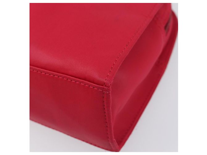 Autre Marque Bolsa de mão Saint Laurent Nylon Red Auth 205355 Vermelho - vista 10