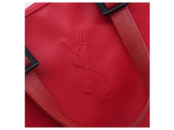 Autre Marque Bolsa de mão Saint Laurent Nylon Red Auth 205355 Vermelho - vista 11