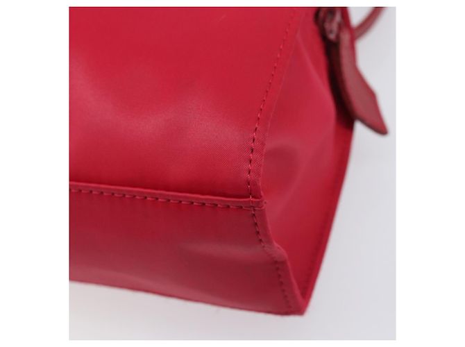 Autre Marque Bolsa de mão Saint Laurent Nylon Red Auth 205355 Vermelho - vista 15