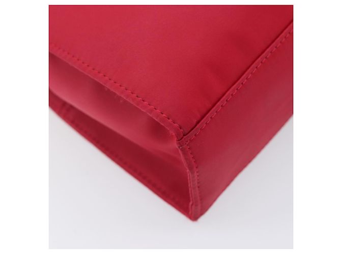 Autre Marque Bolsa de mão Saint Laurent Nylon Red Auth 205355 Vermelho - vista 16