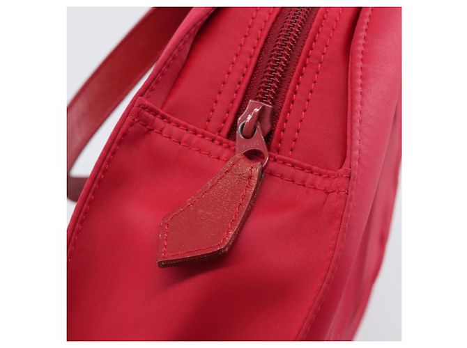 Autre Marque Bolsa de mão Saint Laurent Nylon Red Auth 205355 Vermelho - vista 18