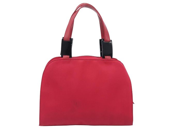 Autre Marque Bolsa de mão Saint Laurent Nylon Red Auth 205355 Vermelho - vista 2
