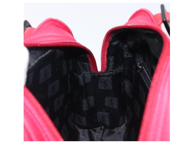 Autre Marque Bolsa de mão Saint Laurent Nylon Red Auth 205355 Vermelho - vista 21