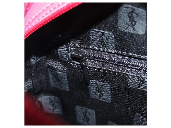 Autre Marque Bolsa de mão Saint Laurent Nylon Red Auth 205355 Vermelho - vista 22